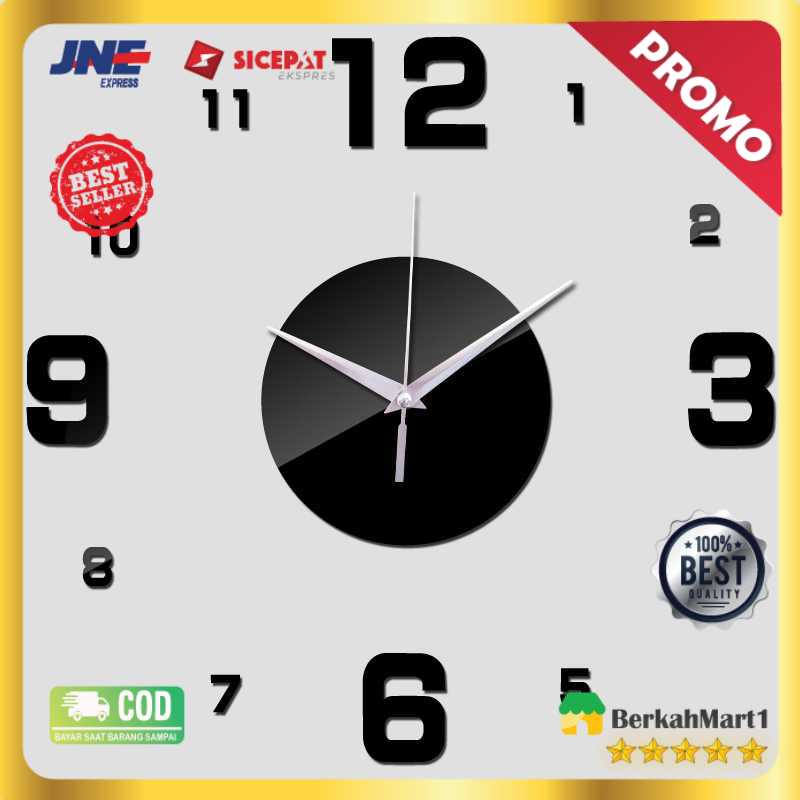 Jam Dinding DIY Giant Wall Clock Quartz Arcylic 50-60cm - DIY-08