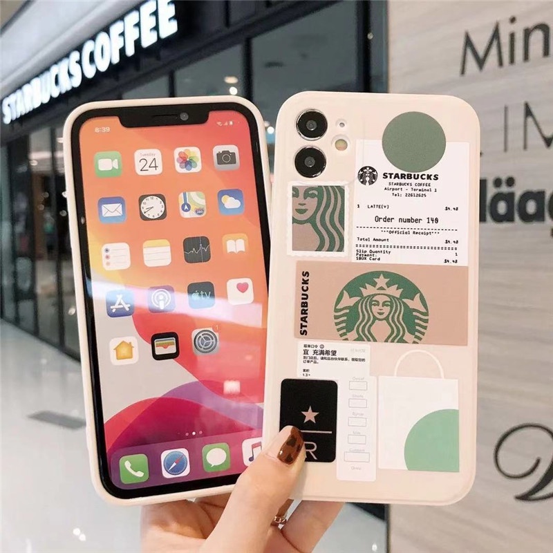 Soft Case Bahan TPU Motif Label Starbucks Untuk Infinix Hot S4 10 Lite Hot 9 10S 10T 10 Play 11 Play 6 5 4 3 Plus 11 11s Note 10 8