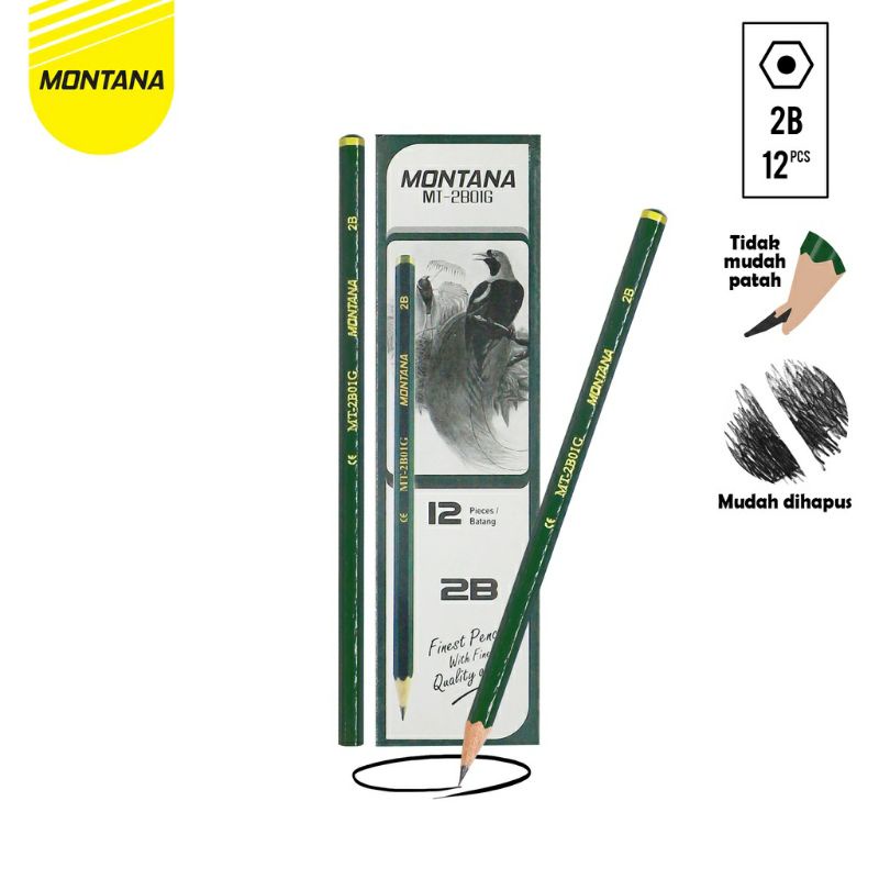 

[@12Pensil] Montana Pensil 2B Green MT-2B01G