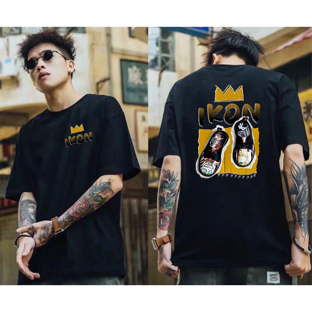 Kaos Premium Pria Tshirt Distro Icon Yellow Snekar