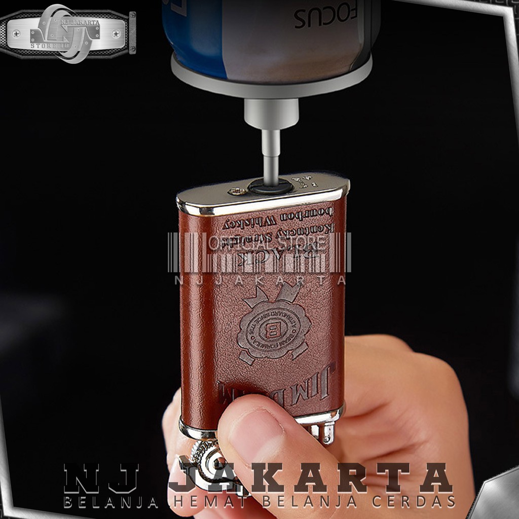 MANCIS KOREK API GAS KULIT LASER TORCH LIGHTER LEATHER