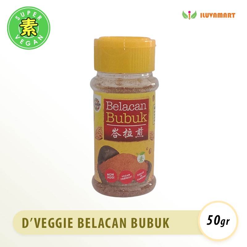 

D'Veggie Belacan Bubuk 50gr TERASI BUBUK BOTOL Terasi Tabur VEGAN