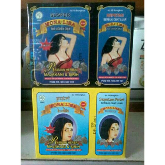 Jamu MONALISA Putri INDIA DAN MONALISA SUSPER PUTRO KINASIH