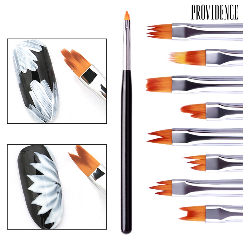 Providence Petal Heads Nail Painting Pen Images Drawing Portable Nail Brush Short Handle Various Shapes Pen for Manicure