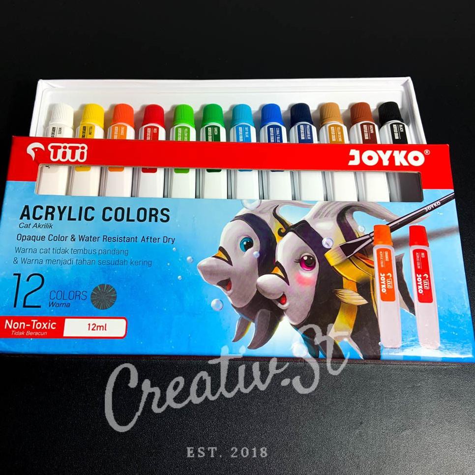 

Popul3rS.Cat Acrylic 12 Warna Titi Joyko 12 ml ChodeD86