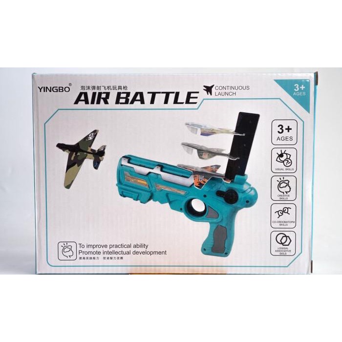 Mainan Anak Pistol Pesawat Terbang Outdoor Glider Airplane Shooting Toys Air Battle Gun Mainan Peluncur Balapan Pesawat Terbang Melayang Luar Ruangan Best Seller