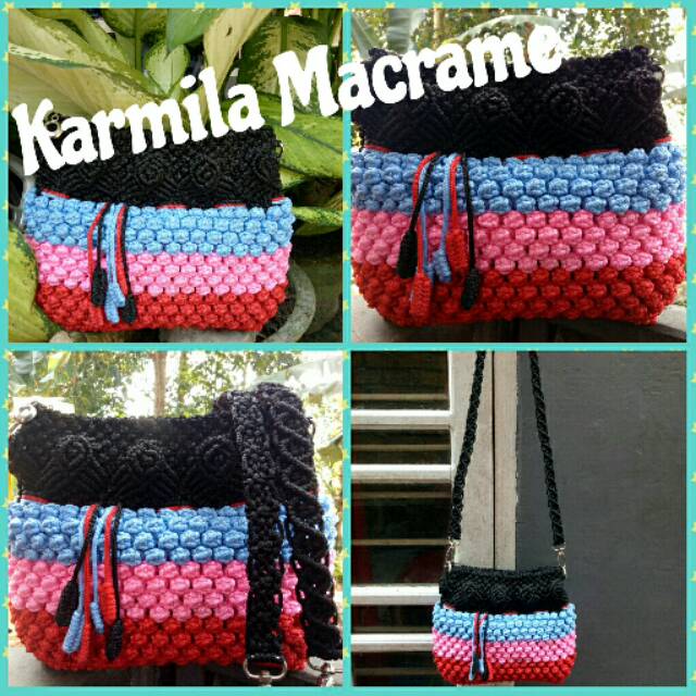 Cara Membuat Tas  Tali Kur Motif  Strawberry  Kreatifitas 