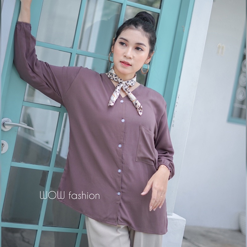 HEVA BLOUSE RAYON CRINCLE PREMIUM