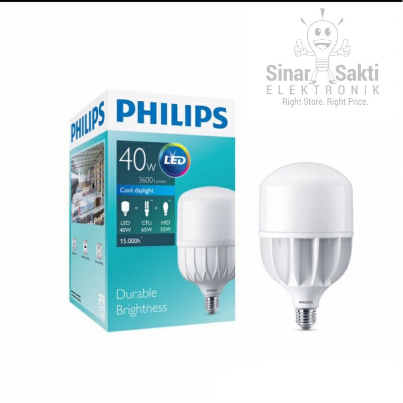 Philips Lampu Led 40w TFORCE 40 watt e27 putih Trueforce