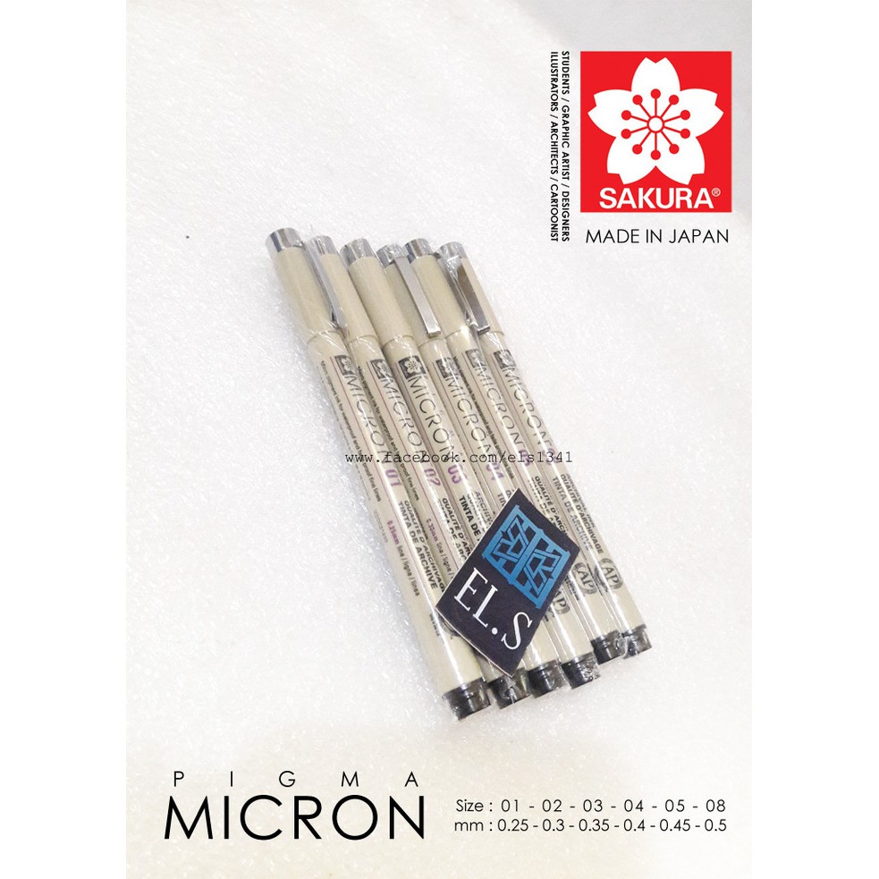 

Murah Sakura Pigma Micron Pen 01-08 Keren