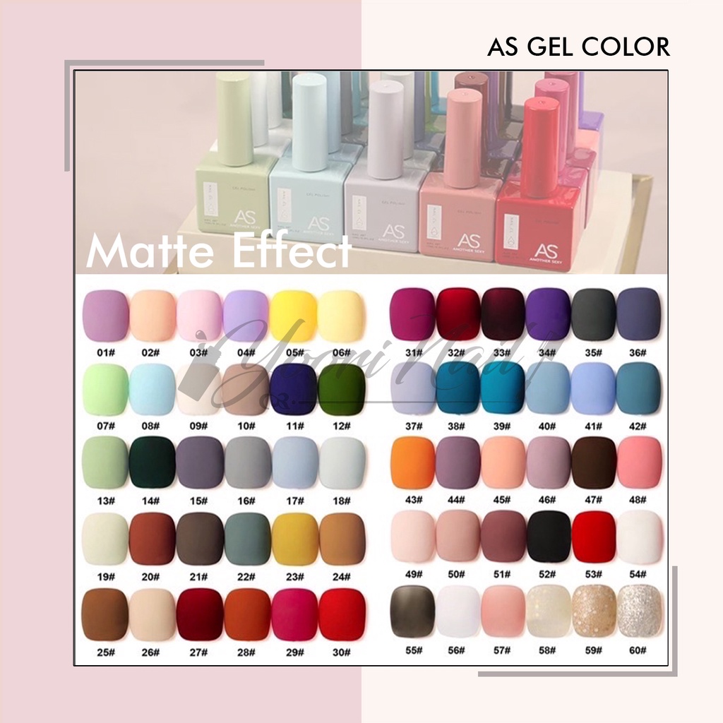 AS gel color JUAL ECER anothersexy another sexy nail gel polish warna kutek gel satuan botol