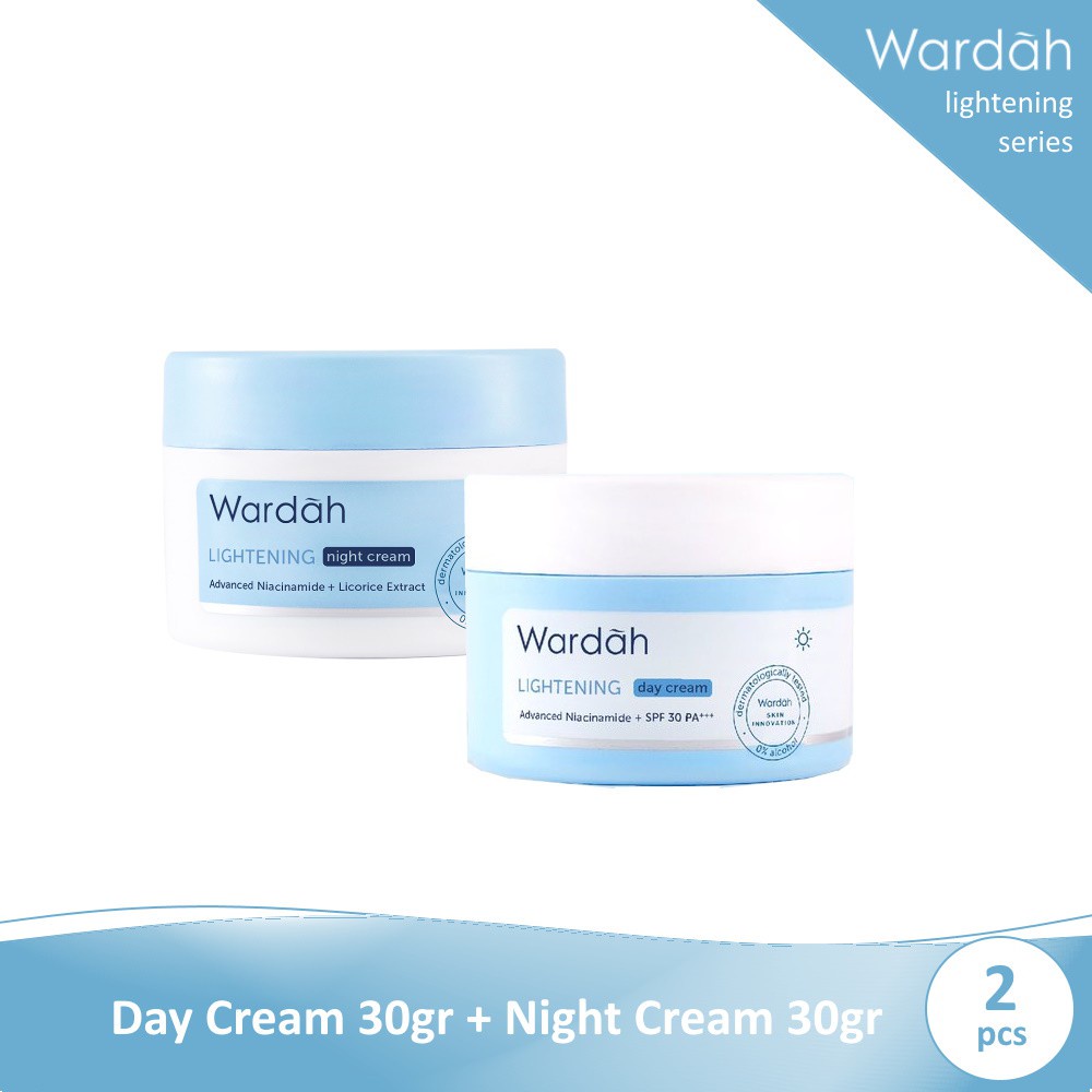 Wardah Paket Lightening Day Cream dan Night Cream 30gr