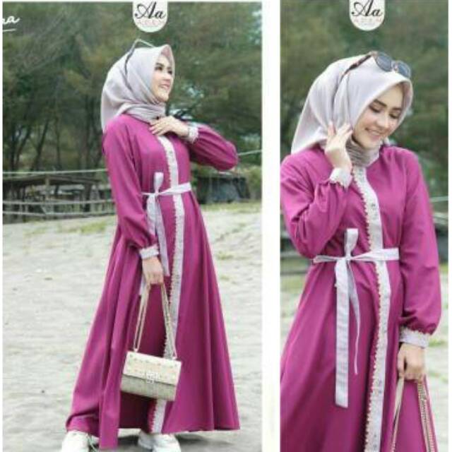 NADHIRA Grade A BY ADEN/Gamis Polos baju wanita/Gamis Toyobo Ori