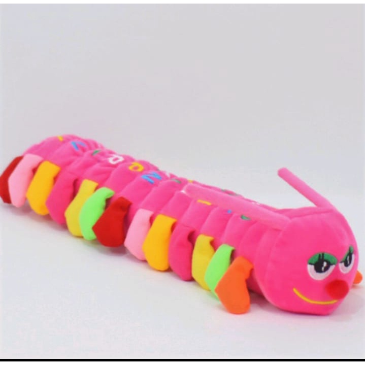 Boneka Ulil Boneka Ulat Bulu Jumbo Alphabet 85 cm