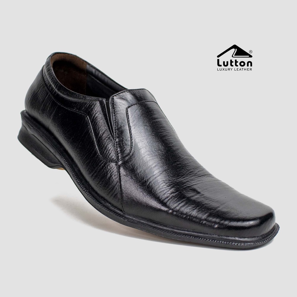 LUTTON - SEPATU PANTOFEL PRIA BAHAN KULIT SAPI ASLI - SEPATU KANTOR PRIA BAHAN KULIT SAPI ASLI - SEPATU PEGAWAI BAHAN KULIT SAPI ASLI - PANTOFEL 2018