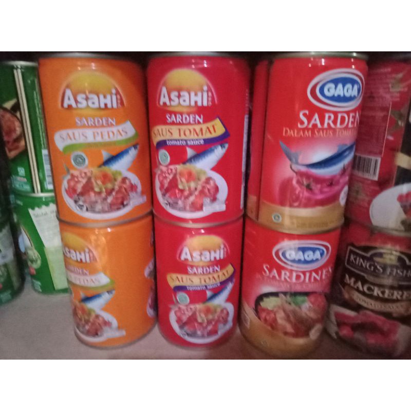 

Sarden Asahi Sarden Saus Tomat & Pedas 425gr