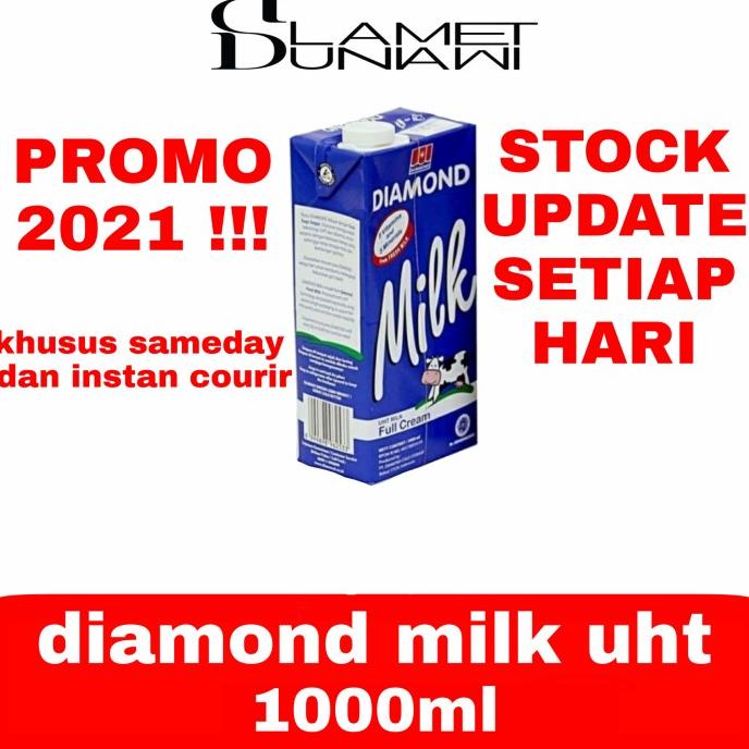 

[COD] SUSU DIAMOND UHT FULL CREAM 1KARTON/12PCS | FULLCREAM | DIAMOND UHT [COD]