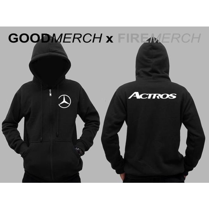 Jaket Hoodie Sweater Actros Mercedes Benz Sweatshirt Zipper