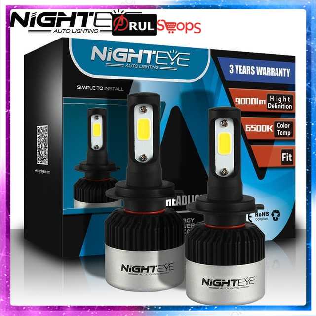 NightEye Lampu Mobil Headlight LED COB 2PCS