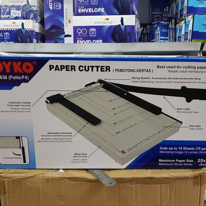 

Alat Potong Pemotong Kertas Folio Paper Cutter Joyko PC 2638