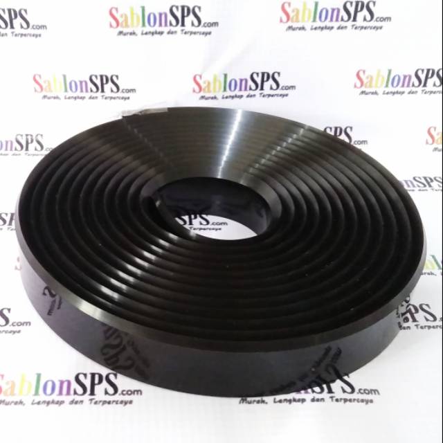 Rakel Sablon Hitam Lancip 5mmX25mm kekerasan 85A HARGA PER CM