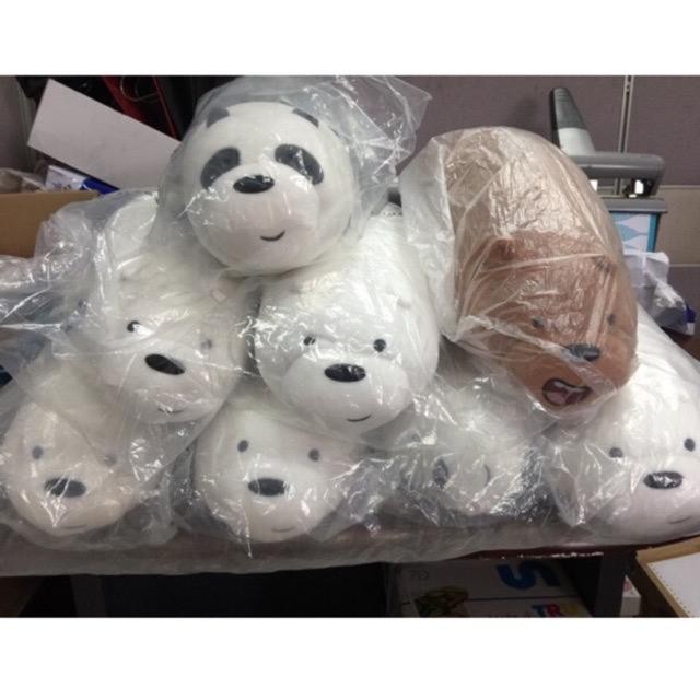 (MINISO) We bare bears GRIZZ , PANDA , ICE BEAR BONEKA MINISO 100% ORI - Grizzly