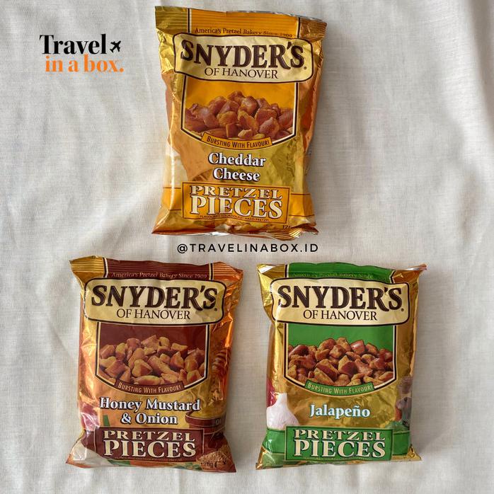 

SNYDERS CHEDDAR CHEESE, HONEY MUSTARD DAN JALAPENO - SNACK IMPORT - HONEY MUSTARD