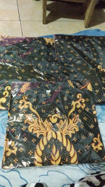 Baju Couple Keluarga Sania Ruffle Batik Couple Ori Ndoro Jowi Dnt Garansi Termurah - Gurita Kuning
