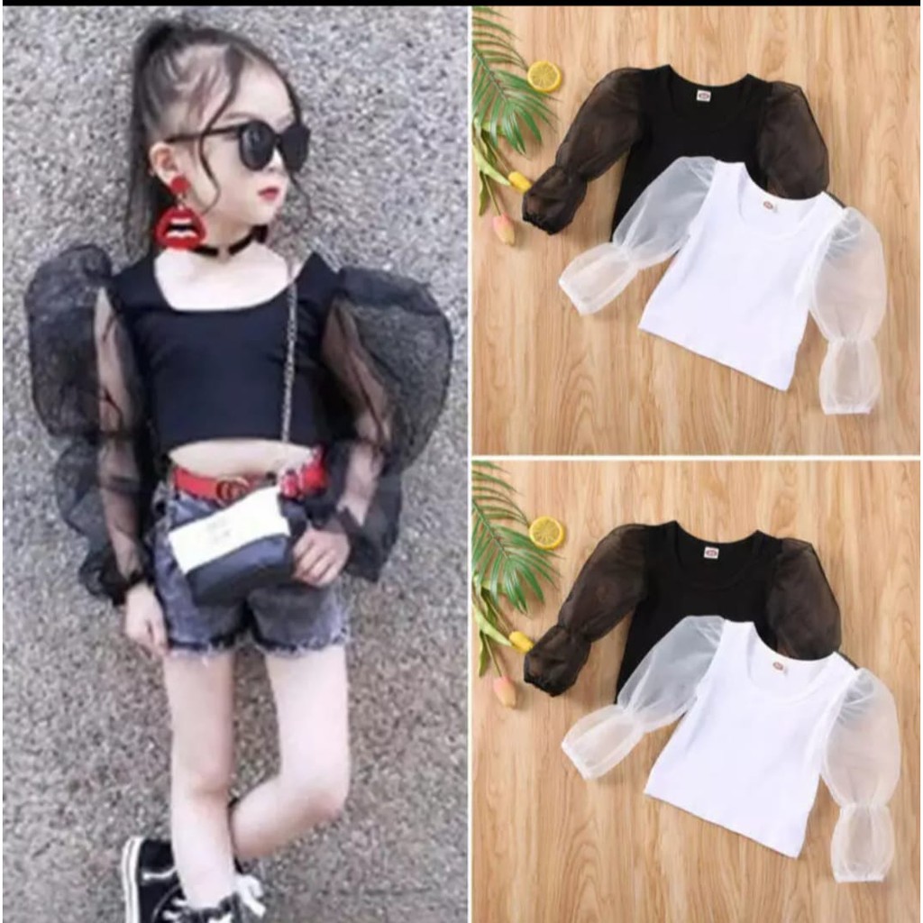 QUEEN FASHION KIDS YONA / TERBARU / HITAM / PUTIH