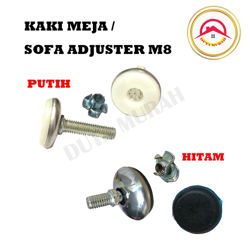 Stabil Adjuster Kursi / Kaki Adjuster Kaki Stabil Meja Kursi Nylon Putih dan Hitam (Goyang)