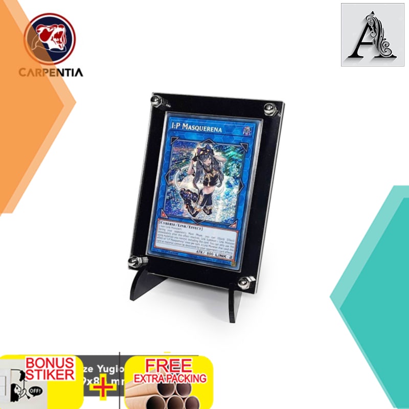

Promo Yugioh/Vanguard Acrylic Display Frame - Standing Kartu Akrilik - Hitam