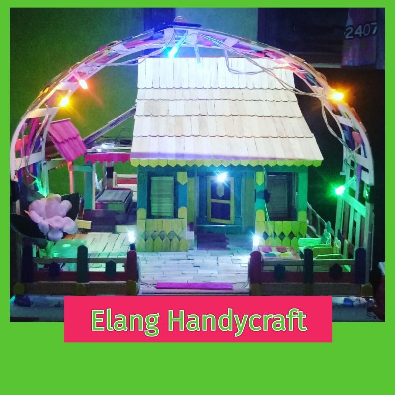 Miniatur rumah adat. Betawi + led