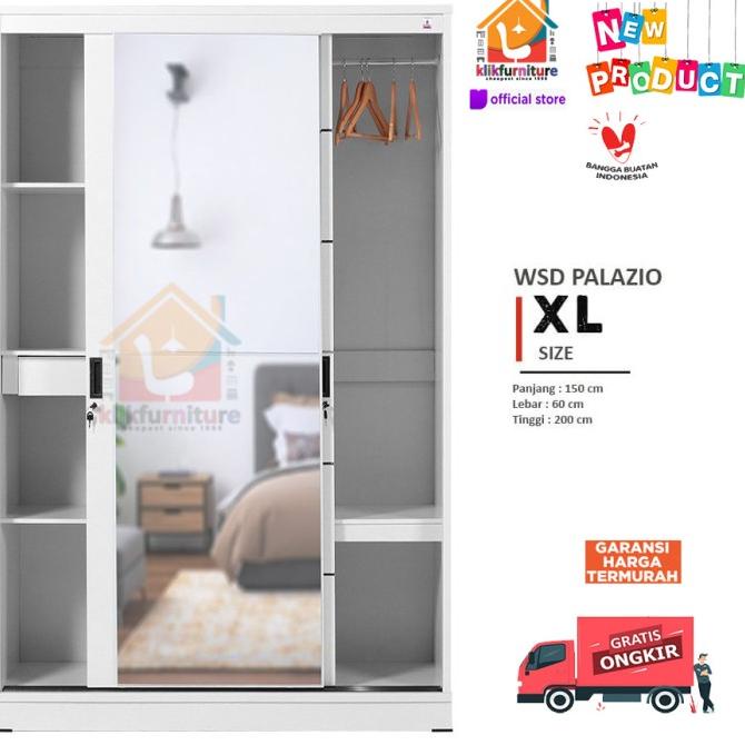 Lemari Pakaian Sliding Olympic 2 Pintu Wsd Palazio
