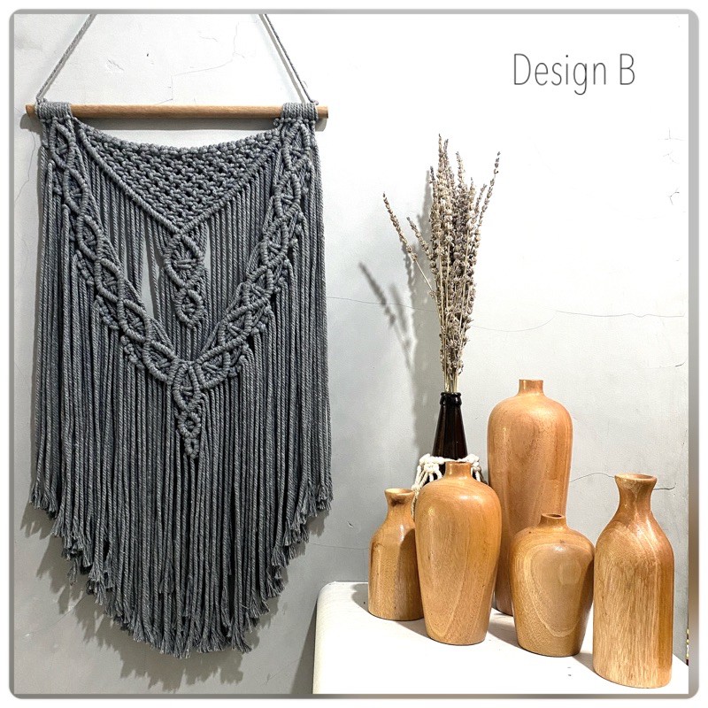 Hiasan dinding macrame makrame wall hanging tali rajut