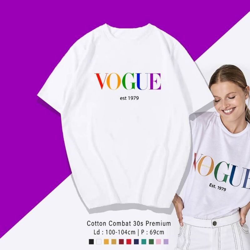 T-SHIRT / TUMBLR TEE  KAOS VOUGE OVEREIZE PREMIUM