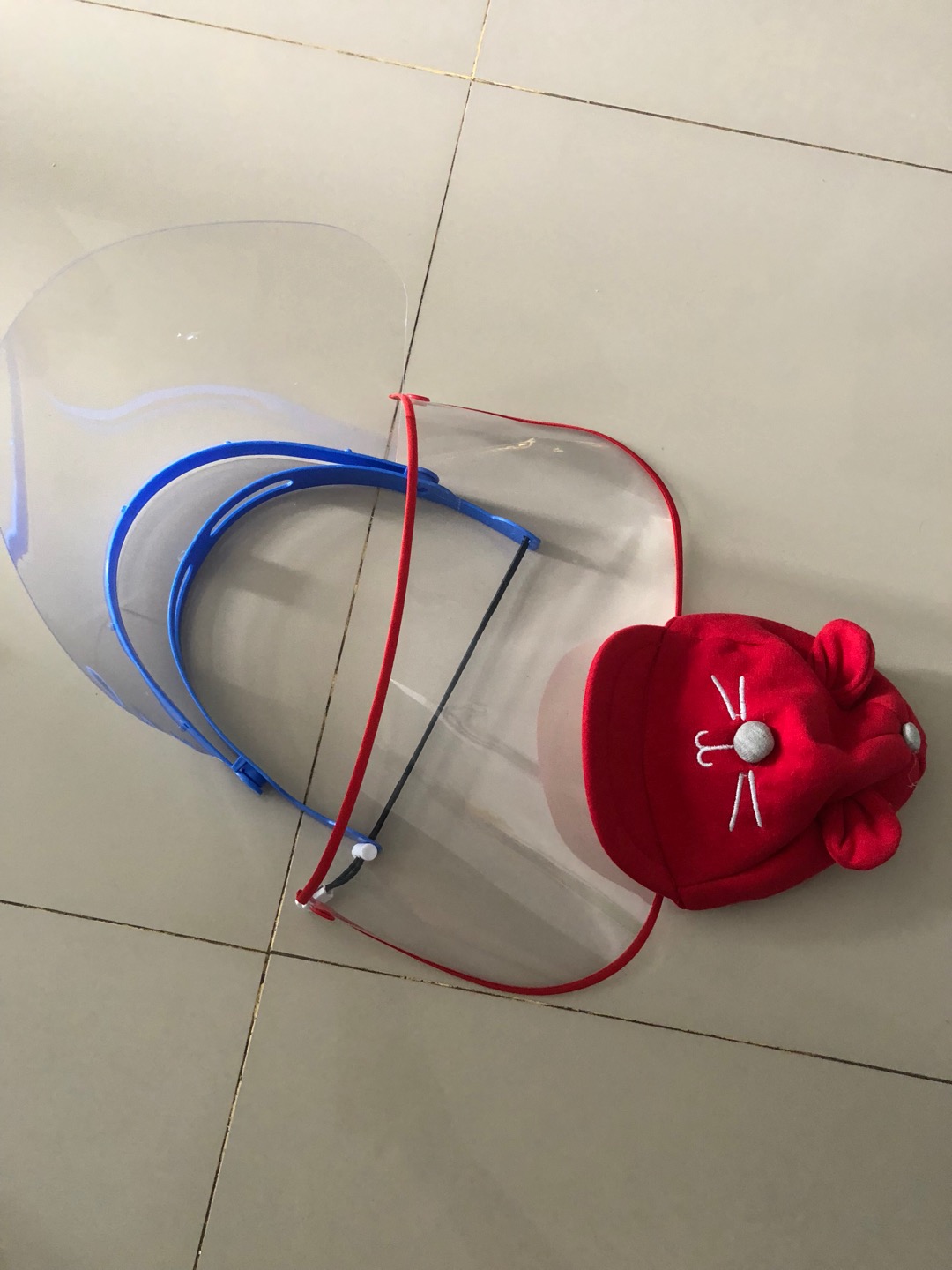 Face Shield Adjustable Up Down Buka Tutup