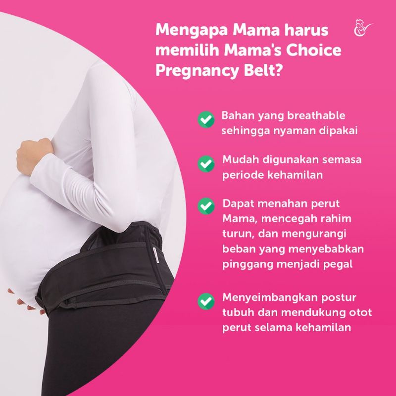 Mama's Choice Pregnancy Belt | Korset Hamil | Sabuk Penyangga Kehamilan