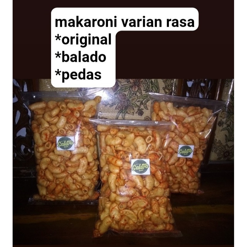 

(500gr) makaroni/ makanan Ringan/ makanan santuy/ makanan crispy