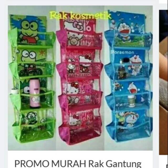 Rak gantung multifungsi karakter/ rak make up