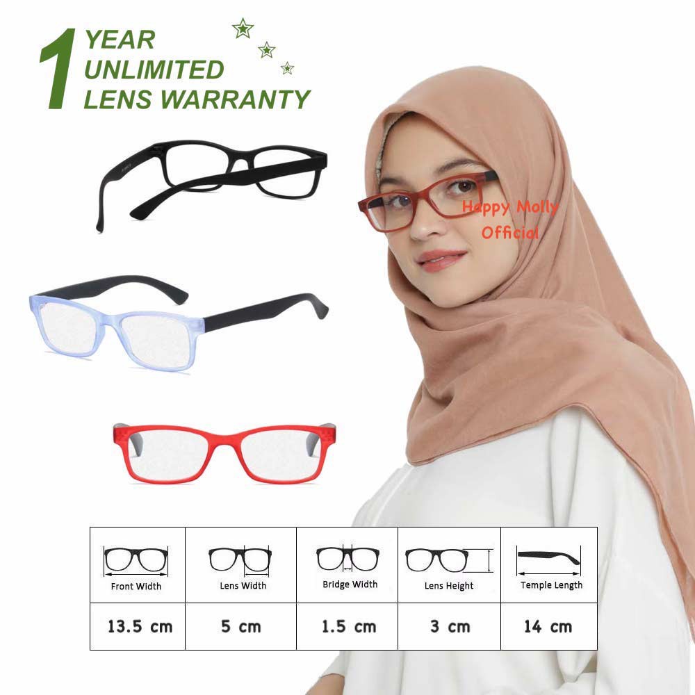 Kacamata Anti Radiasi (Design Korea) Pria dan Wanita - HM488 ( Group ) FREE Kotak Kacamata