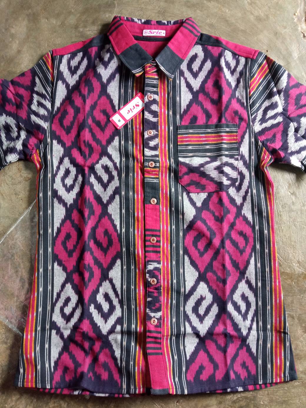 Hem Tenun Asli Jepara Murah Edisi Terbaru/hem Tenun Pria/kemeja Tenun Pria/kemeja Tenun Etnik/wsi