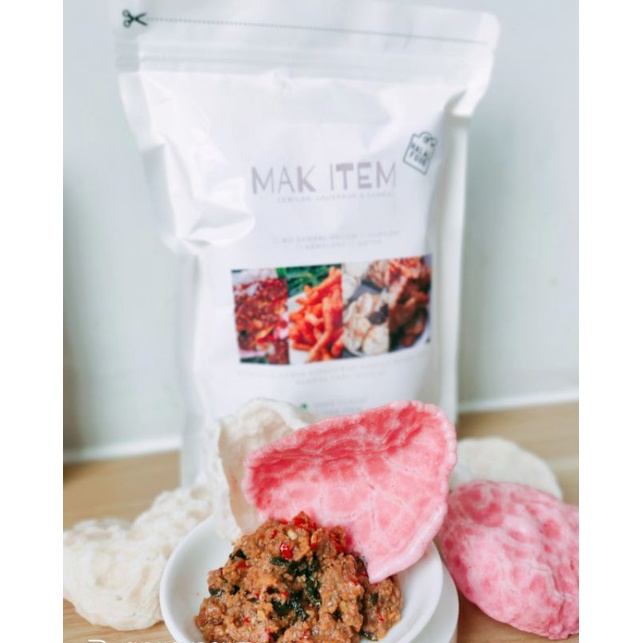 

Mak Item Kerupuk Kencur Sambal Oncom khas Bandung