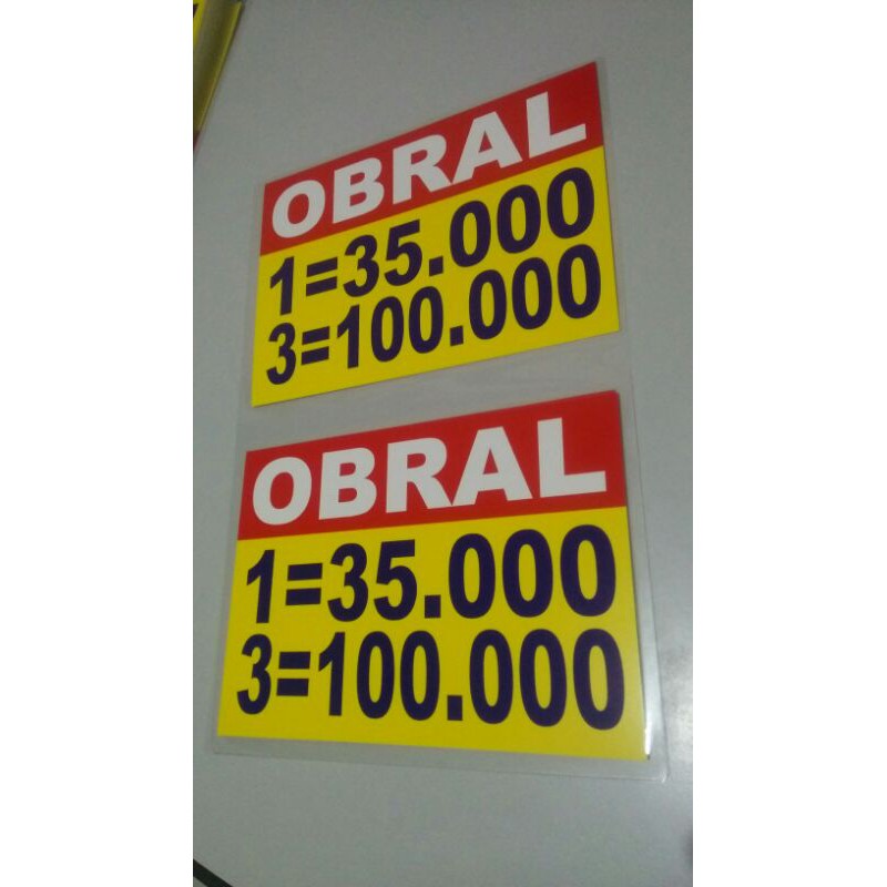 

KERTAS TULISAN LAMINATING / KERTAS HARGA BANDROL / NAMETAG HARGA JUALAN / Tag harga / KERTAS OBRAL HARGA JUALAN