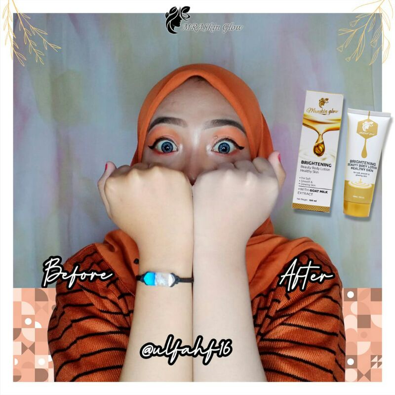 BRIGHTENING BODY LOTION MRASKIN GLOW BPOM