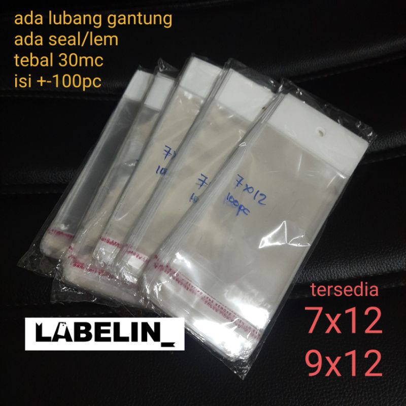 

Plastik Display 100pc 7x12 9x12 / Plastik gantung plastik aksesoris anting kalung jualan dll