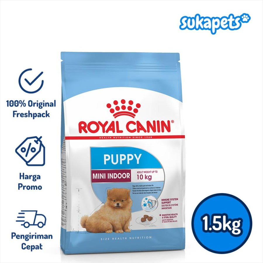 Royal Canin Mini Indoor Puppy Makanan Anak Anjing 1.5kg