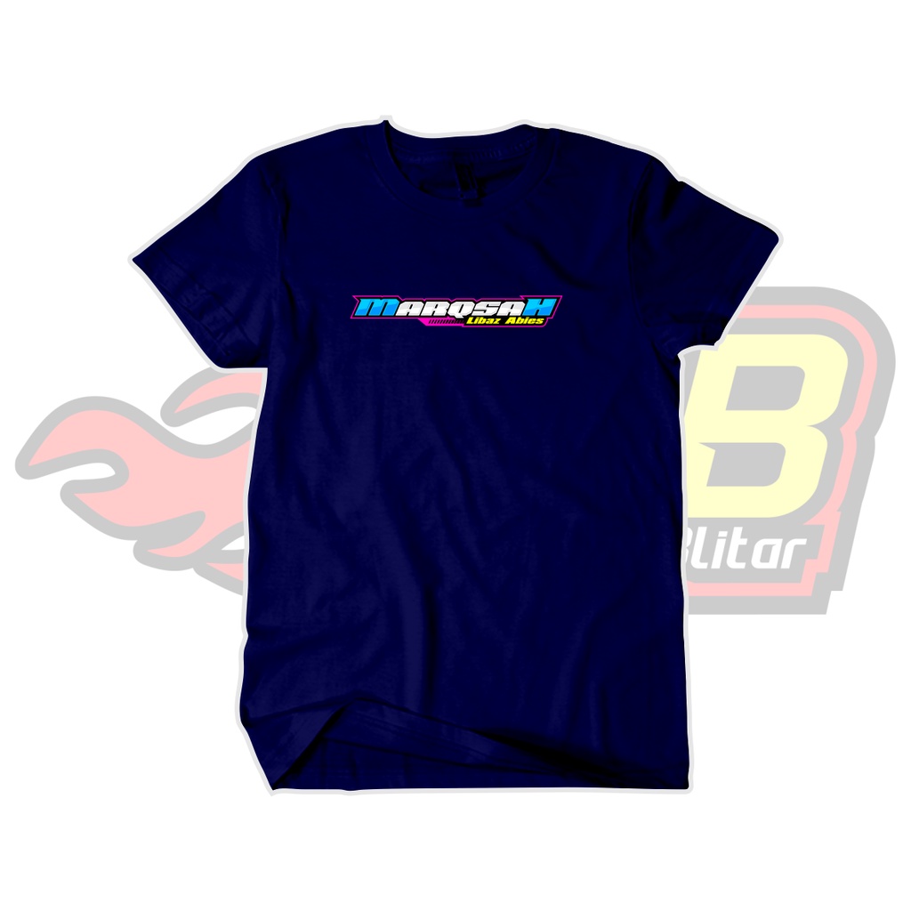 Kaos Marqsah Libaz Abies biru Katun Combed Distro Unofficial