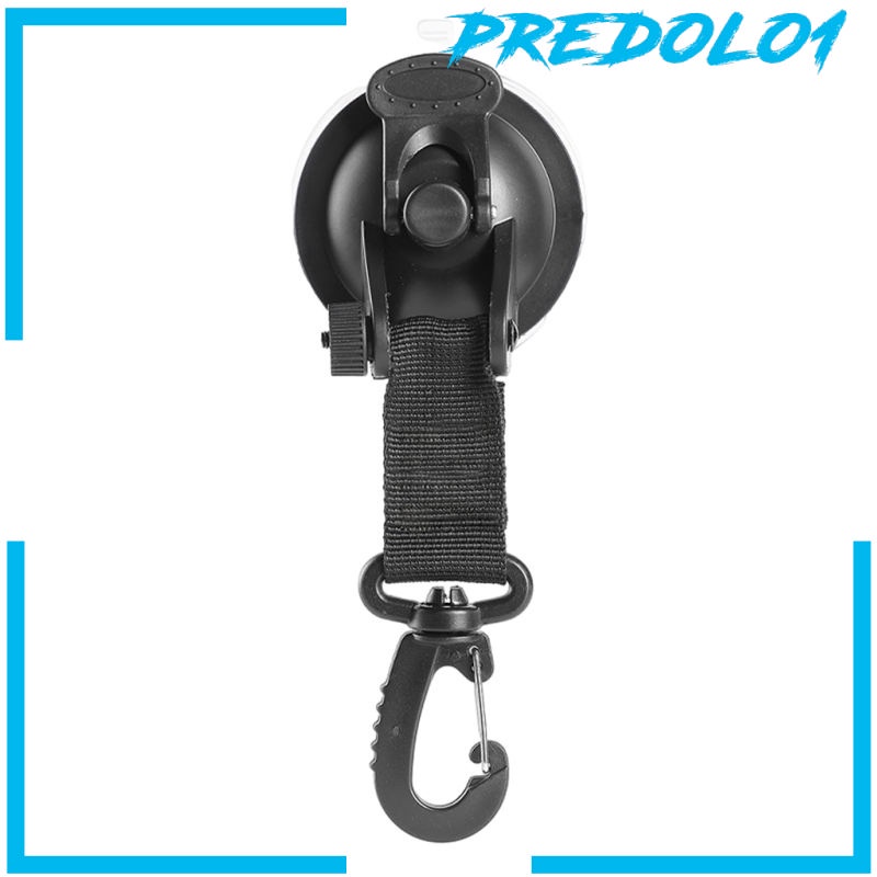 (Predolo1) 4pcs Jangkar Dengan Suction Cup + Carabiner Untuk Mobil / Tenda Camping