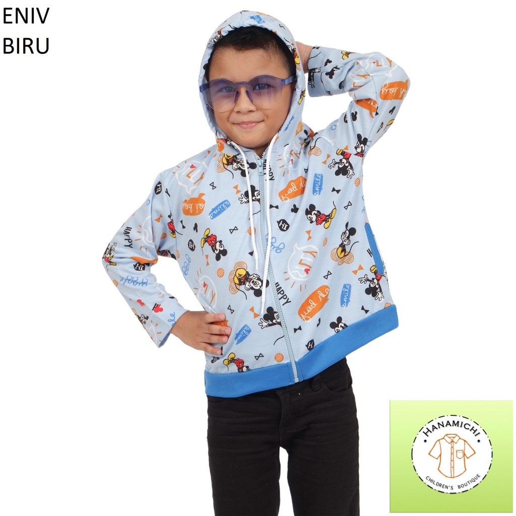 Hanamichi ENIV Hoodie Anak Lengan Panjang Full Print