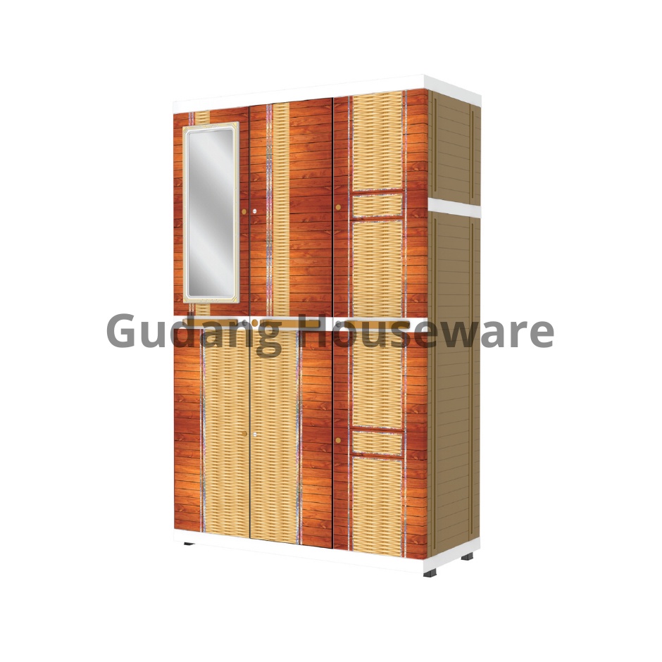 LEMARI PLASTIC NAIBA MEGA 2224 JPK\JRK | Lemari Baju | Bok susun | Lemari Serbaguna | Gratis ongkir 